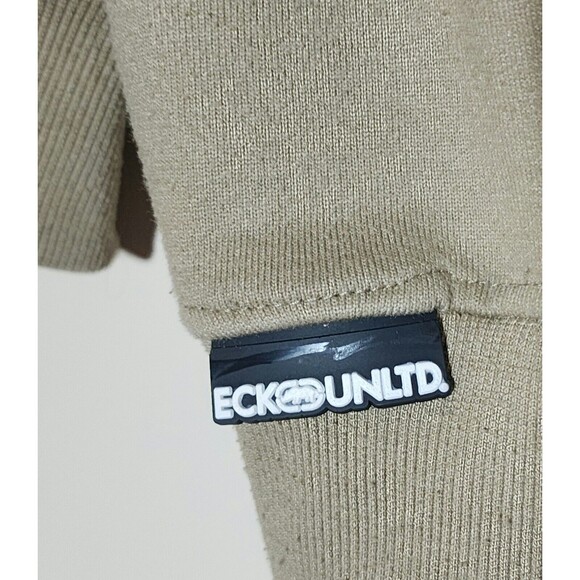 Ecko Unltd. Mens Graphic Hoodie Y2K Brown Tan World Famous Rhino Pullover Size S - Picture 7 of 15